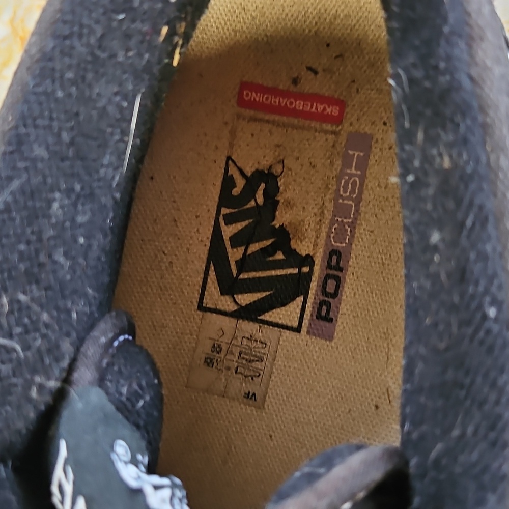 VANS SKATE HALF CAB Black and White  Sneakers Shoes - 10.5 - Picture 5 of 6